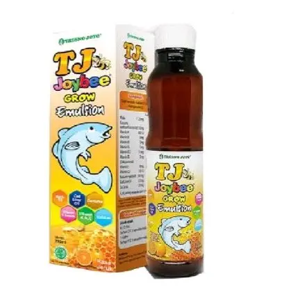 TJ Joybee GROW Emulsion Vitamin Makan Anak 200ml - Tresnojoyo Joy Bee Grow Sirup - Tresno Joyo Madu Kurkuma Curcuma Vitamin Kalsium Tumbuh Kembang Tinggi Anak 1