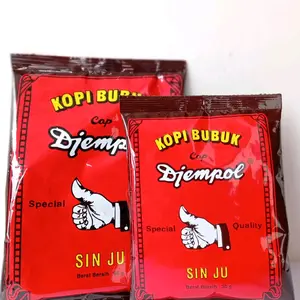 Kopi bubuk Cap jempol Sin Ju kopi khas Kebumen kemasan sachet 30 dan 60g
