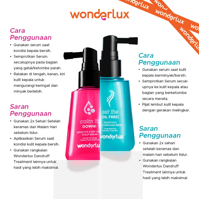 Wonderlux Calm It Down! Sensitive Scalp Care Serum Hair Serum 4