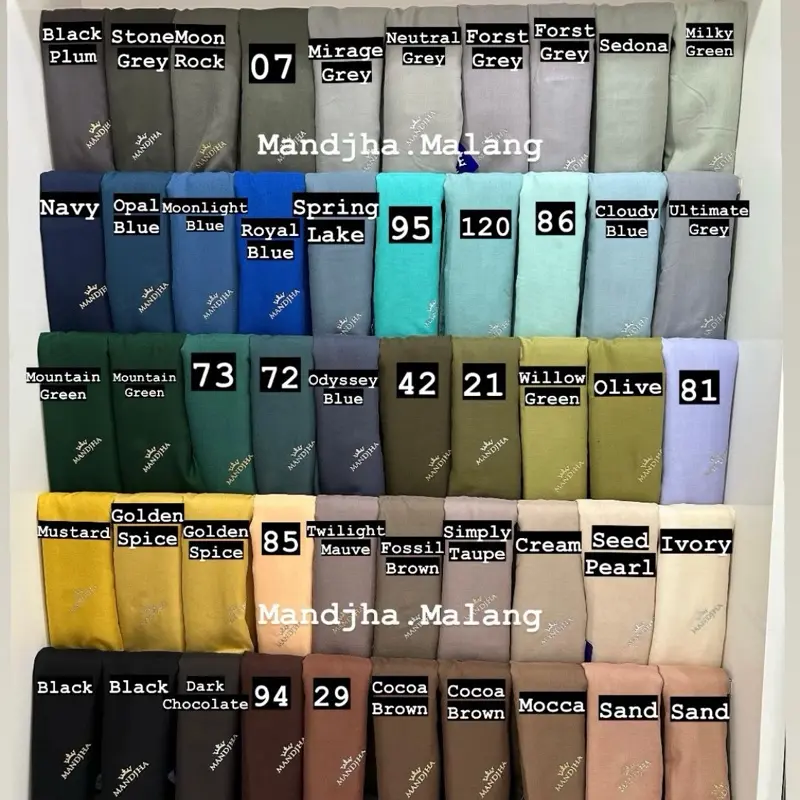 Mandjha Essential Baru Hijab Polos Basic BY IVAN GUNAWAN 2