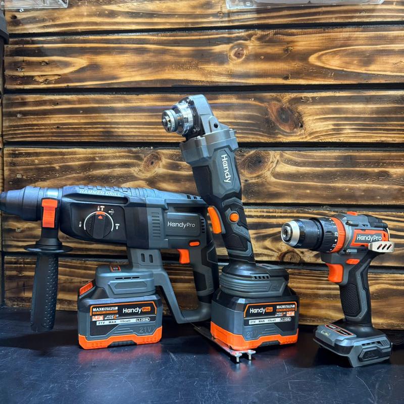  Combo 3 Máy Khoan Bê Tông Mài Khoan 13LY HANDY Không Chổi Than – 2 Pin 15Cell + Sạc 