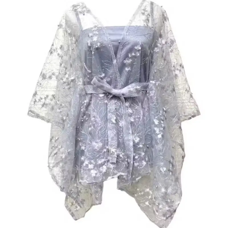 Outer Brukat Cape Brukat Tile Mutiara Kebaya Simple Cape Brukat One Shoulder Outer New Fashion Tile Kebaya Wisuda Lamaran Baju Tunangan Modern 0