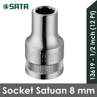 Gambar SATA TOOLS Socket Satuan 1/2 Inch 8 mm 12 point 13619 dari SATA OS Kota Administrasi Jakarta Utara 2 Tokopedia