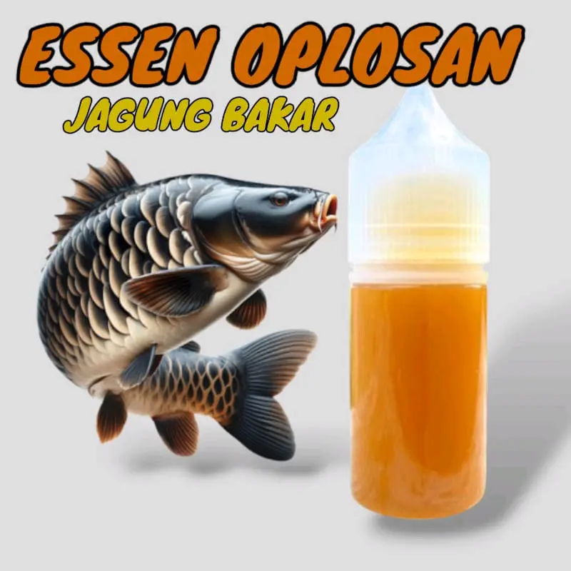 Essen ikan Nu Mancing vr JAGUNG BAKAR 30ml dengan aroma wangi yang di sukai semua jenis ikan Umpan Pancing