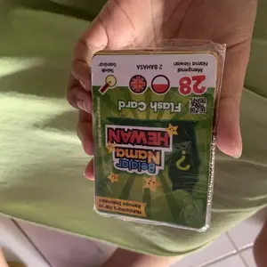 Flashcard Mainan Edukasi Anak Hijaiyah Huruf Angka Hewan / Kartu Belajar Pintar Membaca Toys