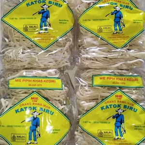 Mie Pipih/Mie Gepeng Katok Biru Kemasan 400g (2pcs)