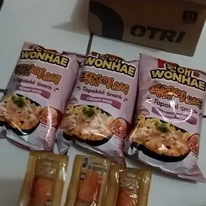 [Buy 1 Get 1] Mujigae by Wonhae Topokki Snack Creamy Rose 80 gr / Makanan Snack Teobokki Krim Krem Rose / Tteokbokki / Cemilan Makanan Instan Korea Halal