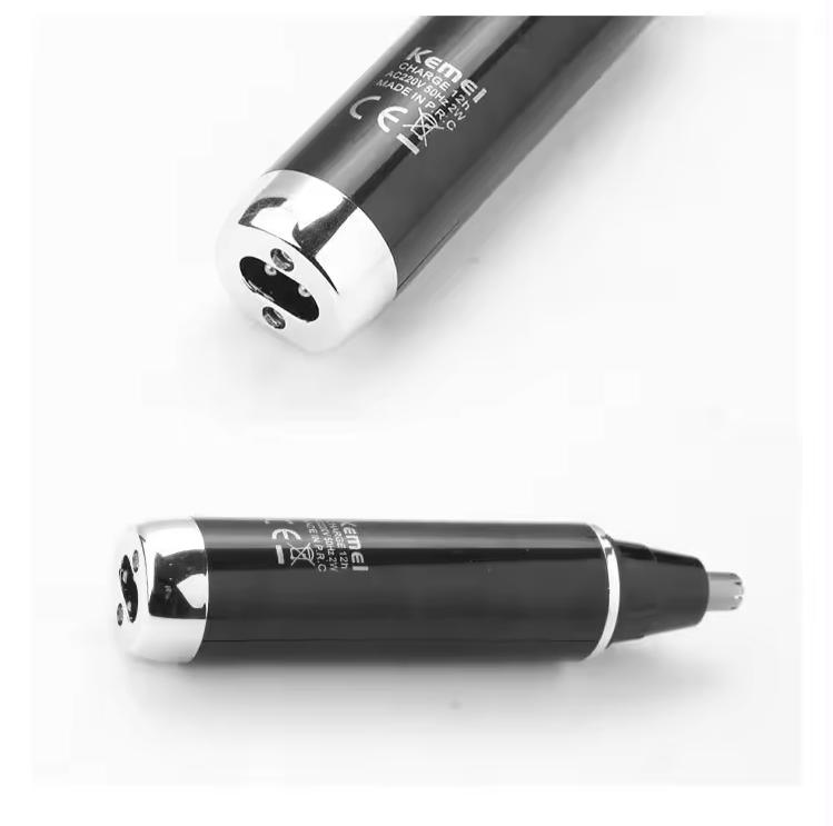 Product Introduction of Kemei KM-6630 4 in 1 Nose Eyebrow Hair Beard Trimmer Rechargeable Electric Shaver Nose Ear Trimmer With Temple Cut for Men 4
