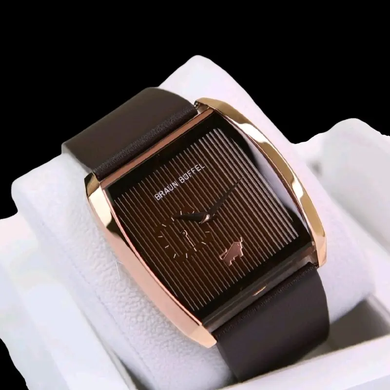 Jam Tangan Pria Braun Buffel -Original Garansi 1 Tahun -Tahan Air - Watch, Watches ( BAYAR DIRUMAH ) Stainless Gift Waterproof 0