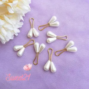 Sweet21 Isi 6 Pcs Tuspin Clip Turki Lonjong Klip Peniti Jilbab Aksesoris Hijab Kerudung dengan Desain Cantik dan Elegan untuk Penampilan Anda