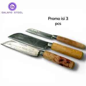 Diskon murah 1 set pisau Dapur isi 3 pcs 2 tanggung dan 1 kecil bahan baja tajam