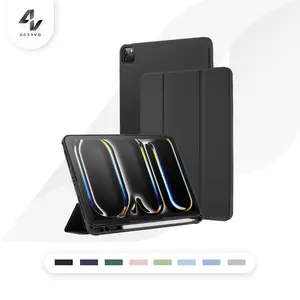 Silicone iP*d Case Soft Case Pencil Holder Compatible for iP*d Mini 6 / Gen 6 9.7" / Gen 9 10.2" / Gen 10 10.9" / Air 5 10.9" / Air 6 11" / Pro 11" 2021