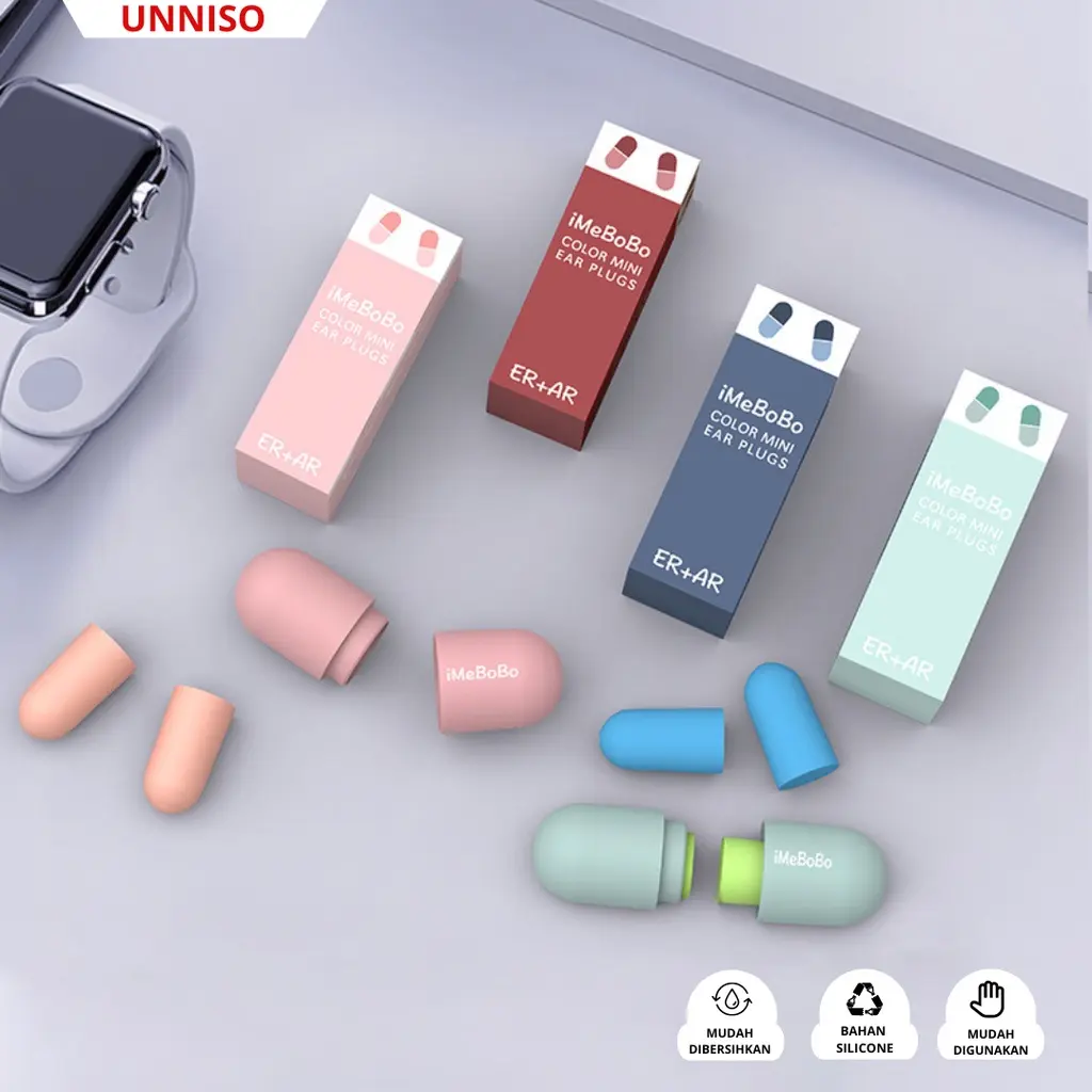 UNNISO - Penutup Telinga Anti Bising Premium Earplug Macaroon EP1