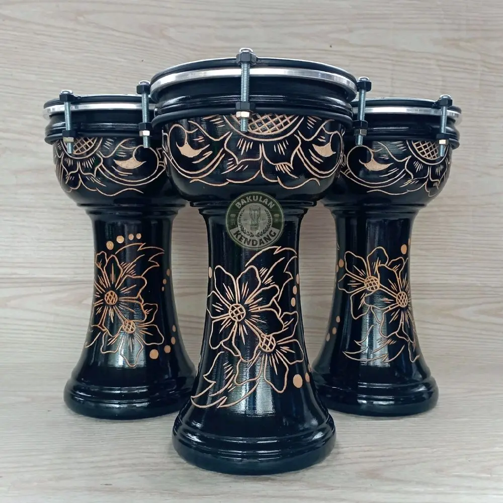 Calti Darbuka Termurah 6 inch Dumbuk Mika Kendang Anak Mainan Anak Kayu Alat Musik Tradisional Jimbe Gendang Terbang Tradisional Sholawat Hadroh