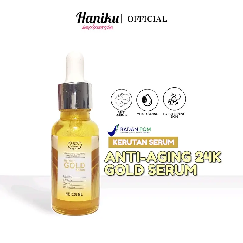 Haniku Anti-Aging Gold Serum - Serum Gold Haniku BPOM | Haniku BPOM 0