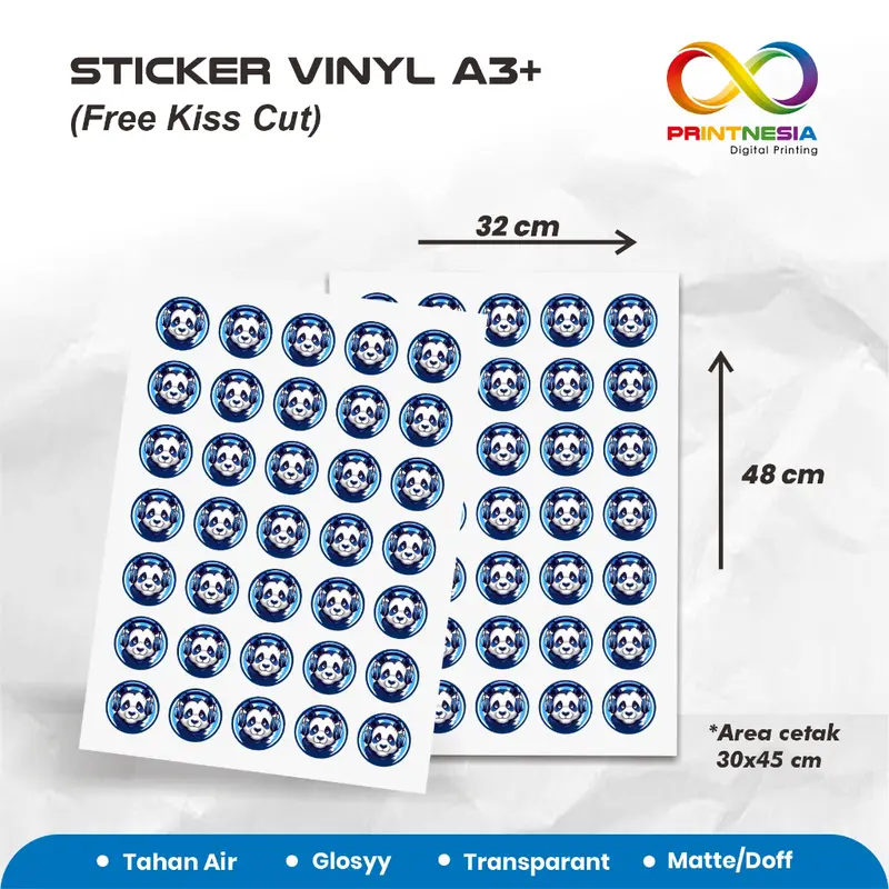 EXPRESS Cetak Stiker Chromo / VINYL Cut A3 Cutting Custom Murah / Cetak Stiker Label Kemasan Makanan Minuman Online Shop Murah 0