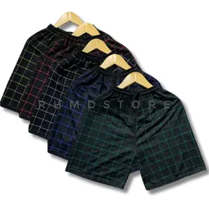 5 Pcs Celana Kolor Anak Usia 7-15 Tahun Celana Tartan Pendek Boxer Murah Fashion