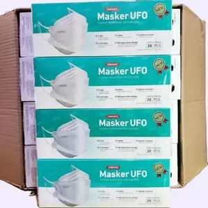 Masker OneMed 3D Surgical Mask UFO Earloop 4ply isi 20