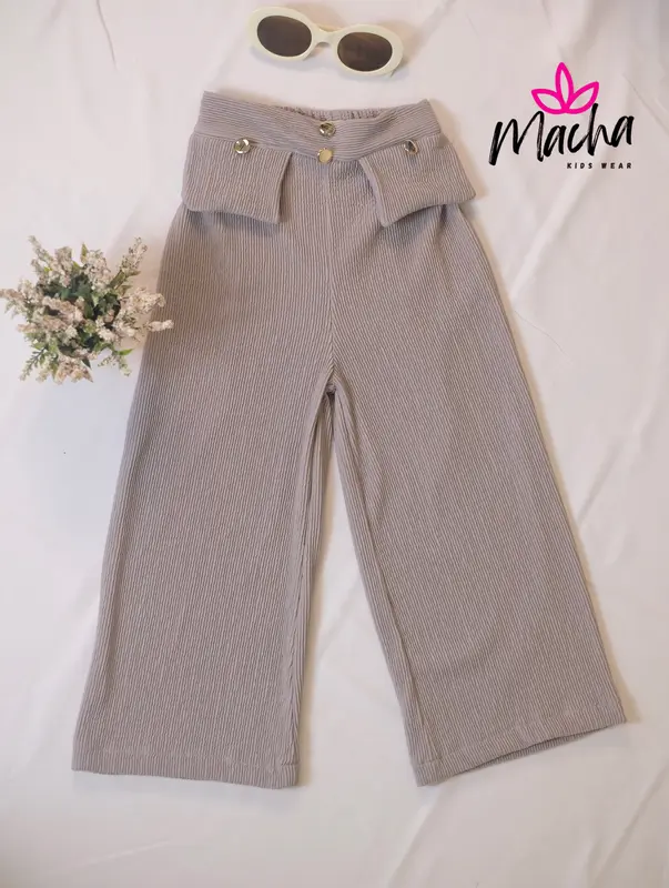 MACHA - LUNA CELANA ANAK PEREMPUAN KULOT KNIT PLISKET TEBAL PREMIUM || FASHION BAJU ANAK PEREMPUAN Kids ±5-7th l 9-10 tahun set el 3