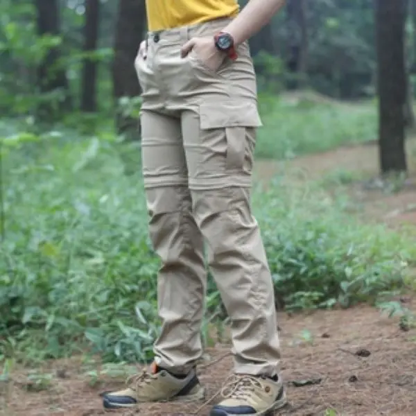 Celana Gunung Pria Celana Sambung Pria Wanita Cargo Sambung 2 in 1 Celana Outdoor Quickdry Outfrai Slimfit
