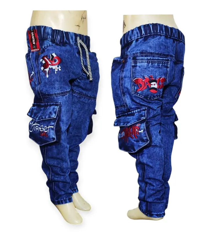 Celana Panjang Jeans Snow anak laki-laki 3 s/d 15 tahun terbaru Vanfan Biru Fashion 2