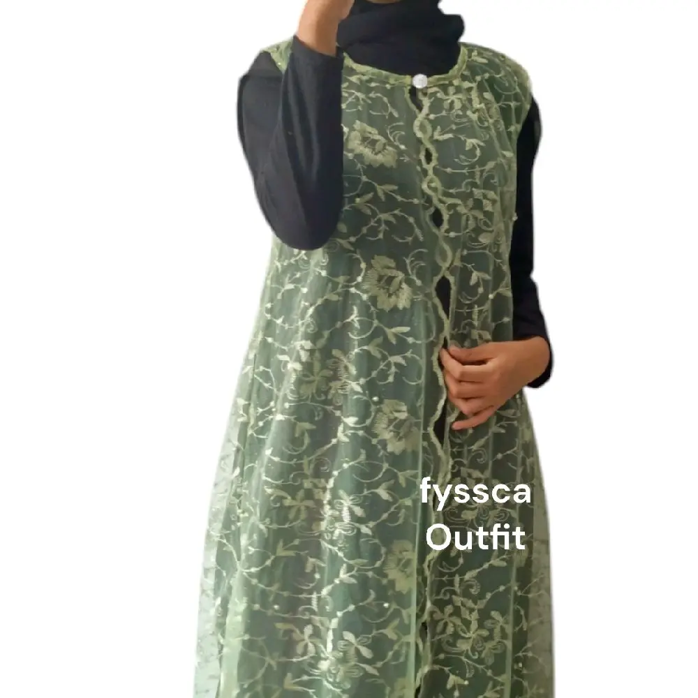 outer tile brokat / outer kondangan Wanita Cardigan