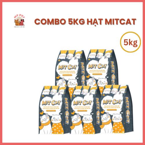 Tặng 10 Súp COMBO 5KG hạt MITCAT - nhiều dầu cá hỗ trợ mèo giảm rụng lông vị cá ngừ dành cho mèo mọi lứa tuổi