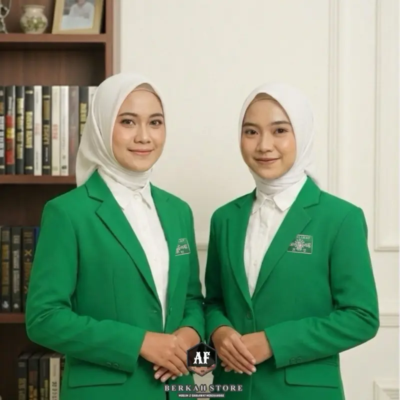 Jas Muslimat NU Blazer Seragam Logo Bordir Jas Almamater Nahdlatul Ulama Full Furing