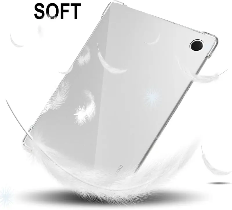 Ốp Cho Samsung Galaxy Tab A9 8.7, Bảo Vệ Chống Rơi Túi Khí Tiên Tiến, TPU Silicon Linh Hoạt Chống Sốc, Chống Trầy Xước, Chống Vàng, Ốp Vỏ Mỏng Ốp Máy Tính Bảng Samsung Galaxy Tab A9 Plus, Trong Suốt 1