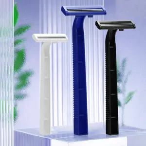 CUKUR KUMIS - JENGGOT 2 Mata Pisau Warna Hijau-Biru-Hitam-Putih