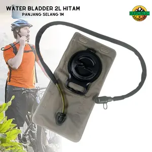 TaffSPORT Kantung Air Minum 2 Liter Water Bladder SD16 - PEVA Foodgrade untuk Bersepeda dan Camping - Biru