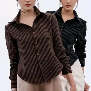 Buy 1 Get 1 Paket Hemat Kemeja Luna Stripe Fitted Premium