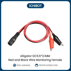 Alligator DC5.5*2.1MM Red and Black Wire Monitoring Female