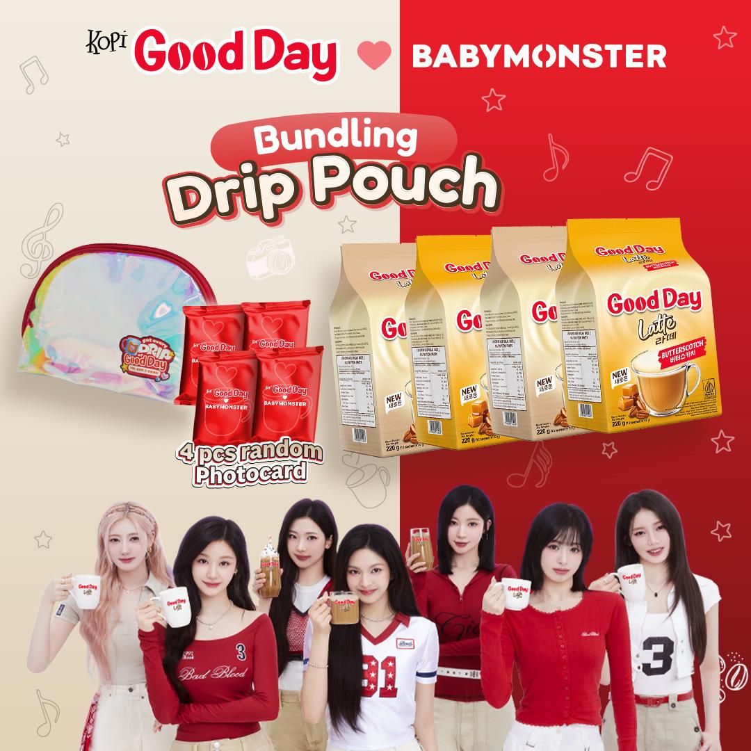 [BUNDLING PACK] Kopi Good Day x BABYMONSTER get 4 Photocard bonus Drip Pouch