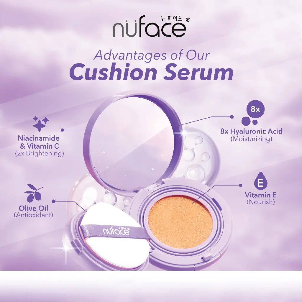 Nuface Flawless+ Serum Cushion with SPF 30 PA+++ (Medium to High Coverage)