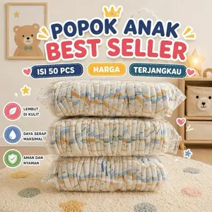 Popok Bayi | Popok Anak Repack Isi 50pcs Ukuran NB-S/S/M/L/XL/XXL