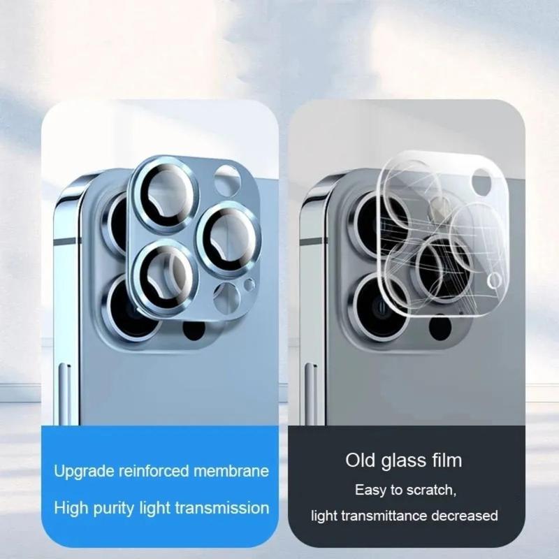 Metal Ring Camera Protector for IPhone 14 15 Pro Max 13 12 11 Pro Max Mini 14 15 Plus Lens Cover Protection Accessories 8