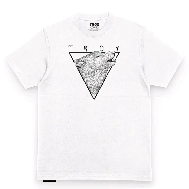 Troy CPNY T-shirt Wolf triangle MT 2161 White 0