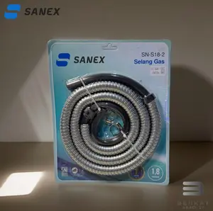 SELANG GAS LPG SANEX FLEXIBLE 1,8M SN-S18-2 (TANPA REGULATOR GAS)