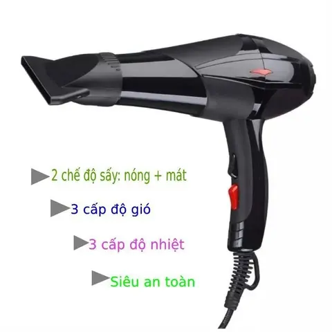Máy sấy tóc công suất lớn 3500W chuyên nghiệp sấy nhanh sấy khoẻ tặng đầu sấy cụp