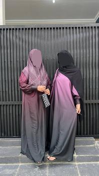 Product Review of Candy Outfitku - Luna dress (tanpa hijab) gamis gradasi silk sutra Baju Muslim Mewah Wanita from d** 1