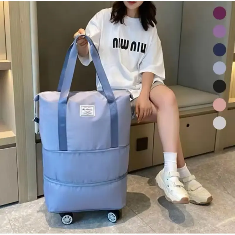 Tas Travel Roda JUMBO Size 3-in-1 bisa diperbesar bisa dilipat murah bagus berkualitas tahan air 1