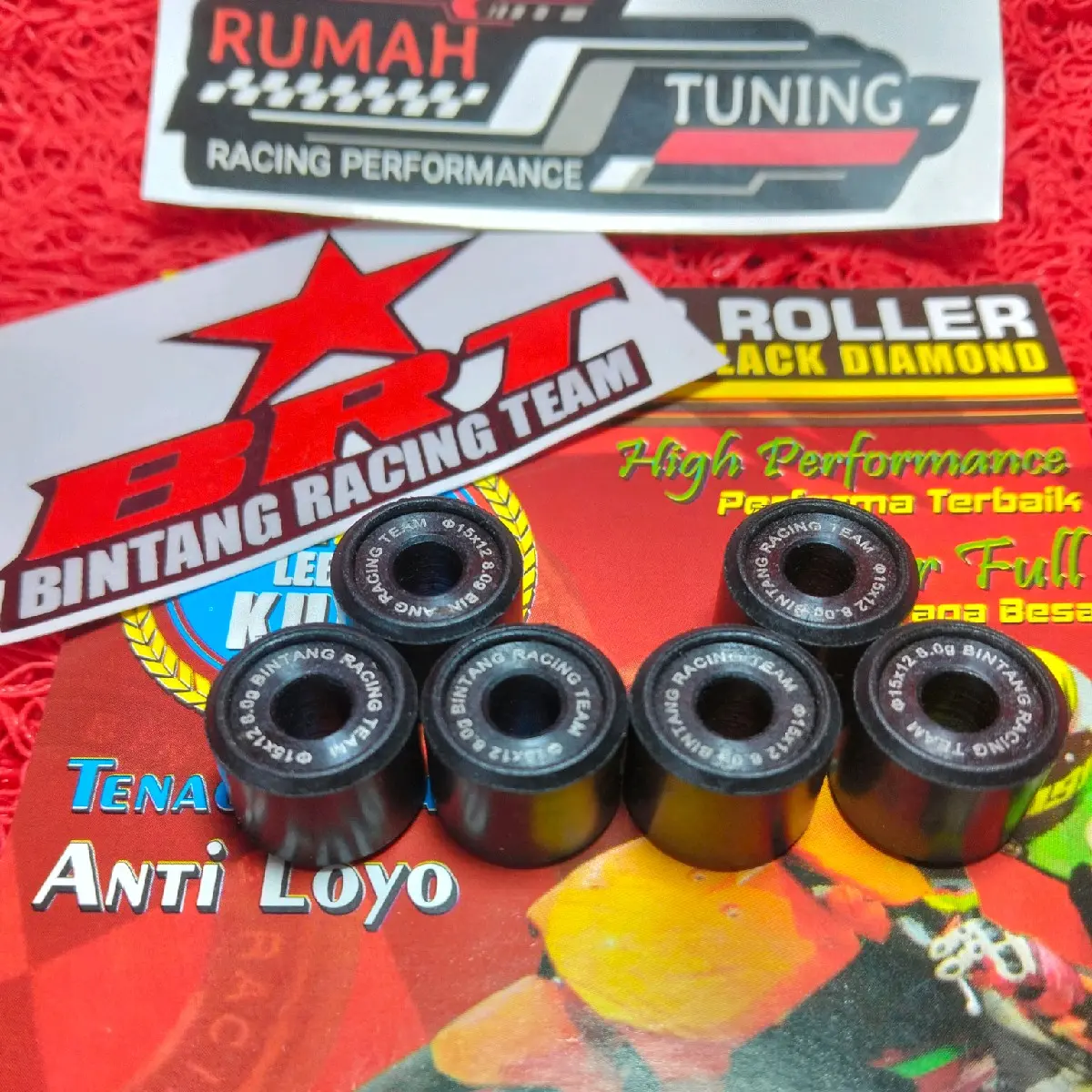 ROLLER RACING BRT 8-9-10-11-13 GRAM K44 BEAT FI SCOOPY FI BEAT ESP SCOOPY DONAT OLD SPACY BEAT POP BEAT STREET VARIO 110 FI SLIM AIGNES VARIO 110 KARBU LOLER BRT SENTUL