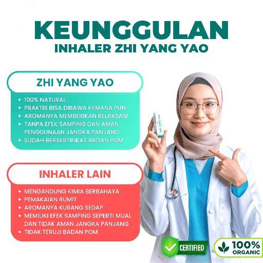 BAYAR DITEMPAT - ZHI YANG YAO Inhaler Overthinking Aromaterapi Atasi Panik Bimbang Ruwet Rumit Konflik Tegang