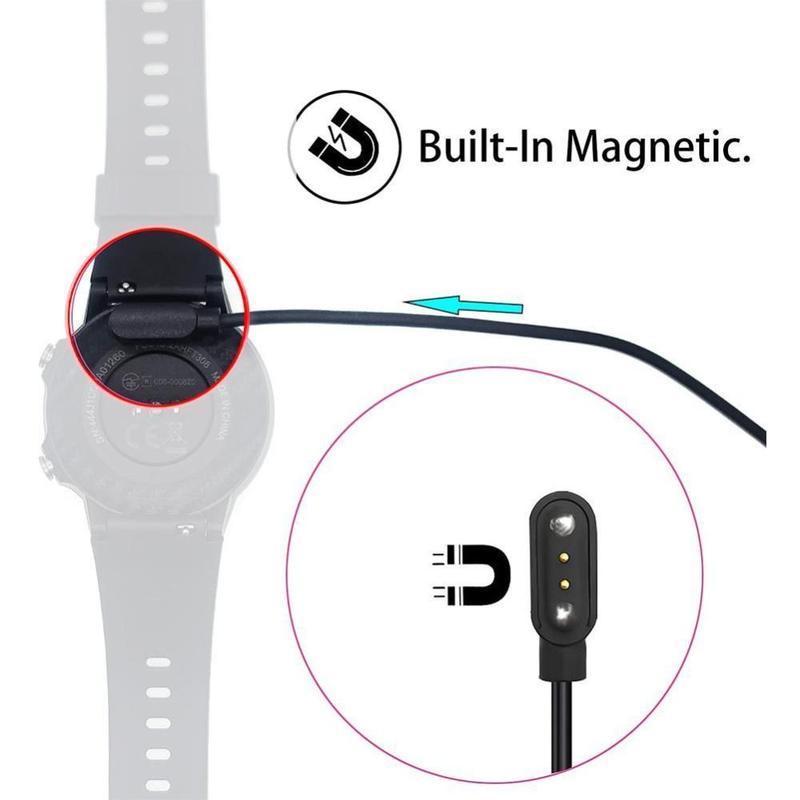 New Wire Cord Charging Magnetic Charging Smart Watch Charger USB Power Charger 2 Pin 5