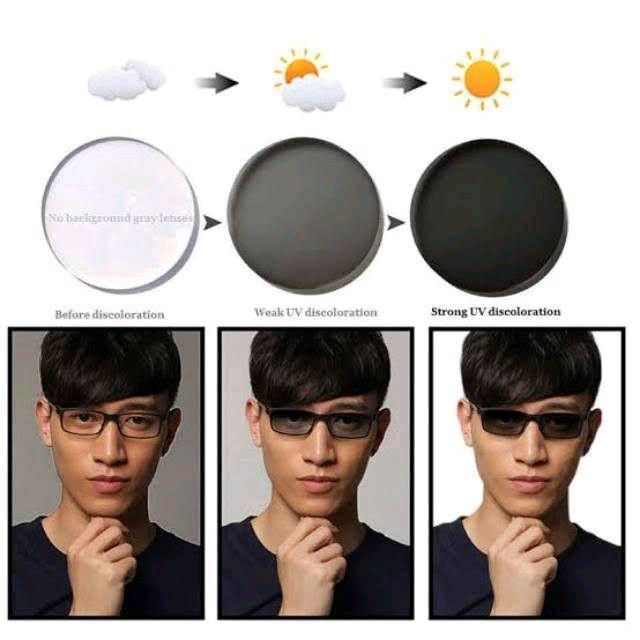 Kacamata Photocromic Minus Terbaru - R13-3003 antiradiasi frame kacamata Lensa Plastik 3