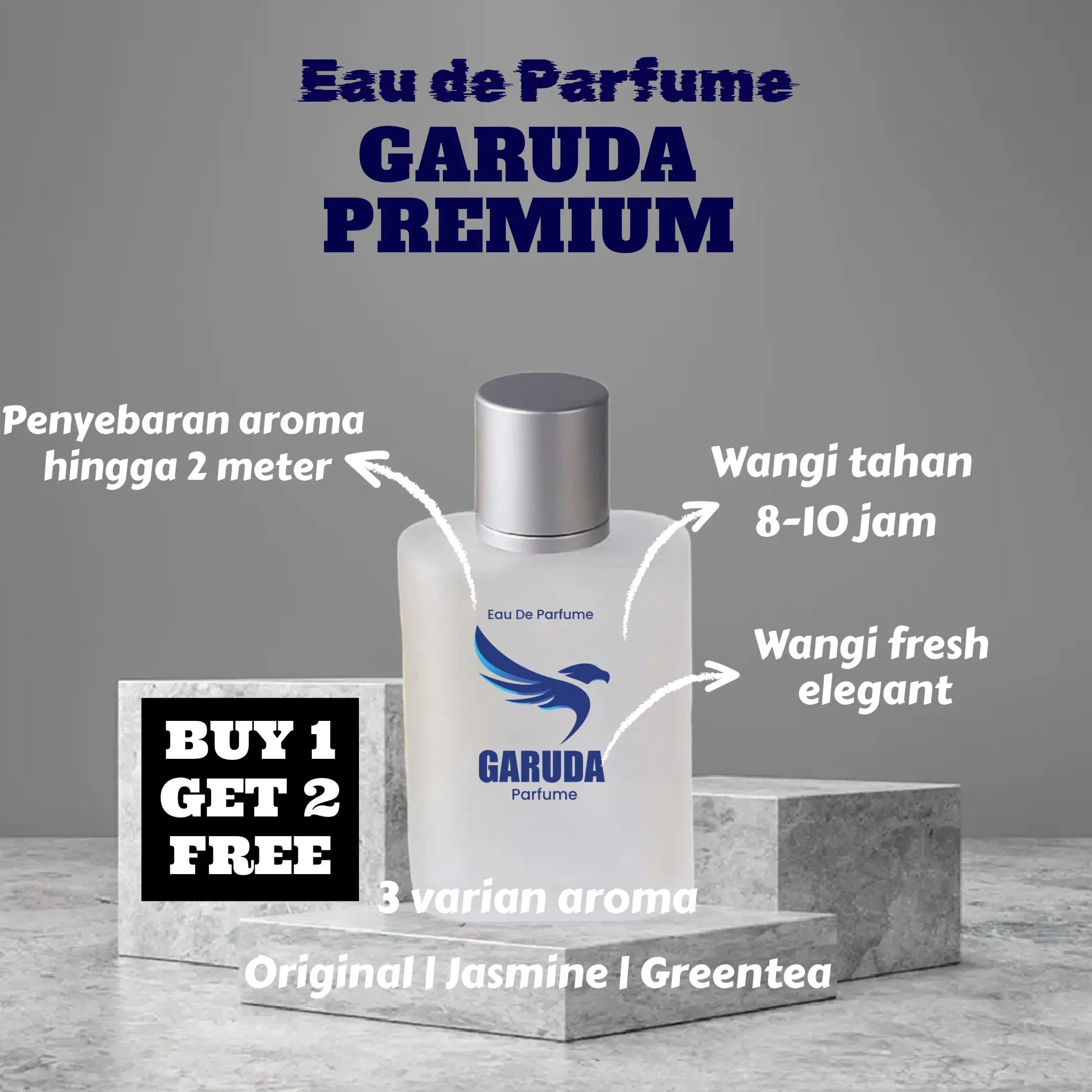 BELI 1 DAPAT 2 Parfum Pramugari Garuda Indonesia Oiginal cewek dan cowok wangi tahan lama 24 jam laki-laki perempuan perfume wanita Pria