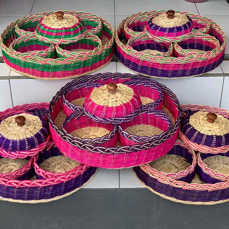 Set nare rotan kotak dan bulat anak 4 + saab 0