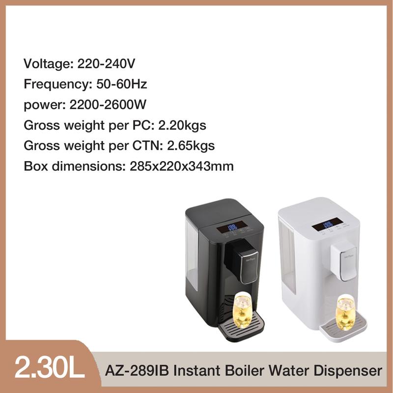 Aerogaz 2.3L Premium Digital Instant Hot Water Dispenser AZ-289IB 4