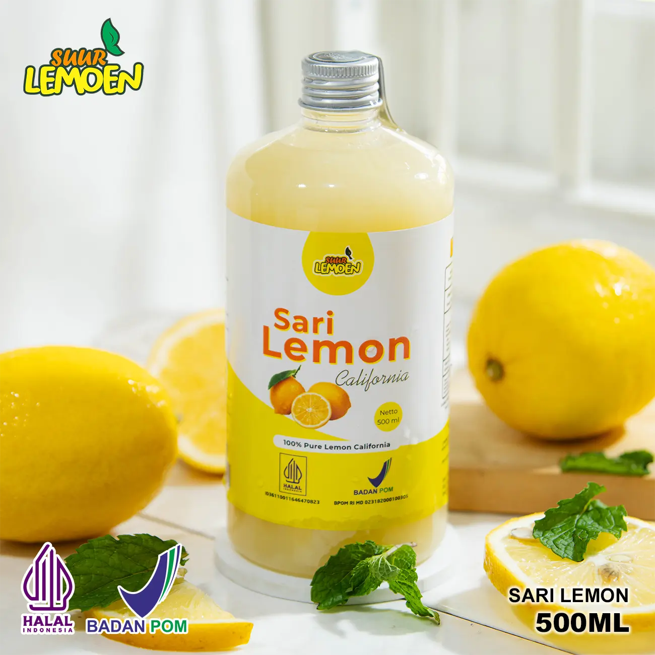 Suur Lemoen Sari Lemon 500ml Air Lemon Murni